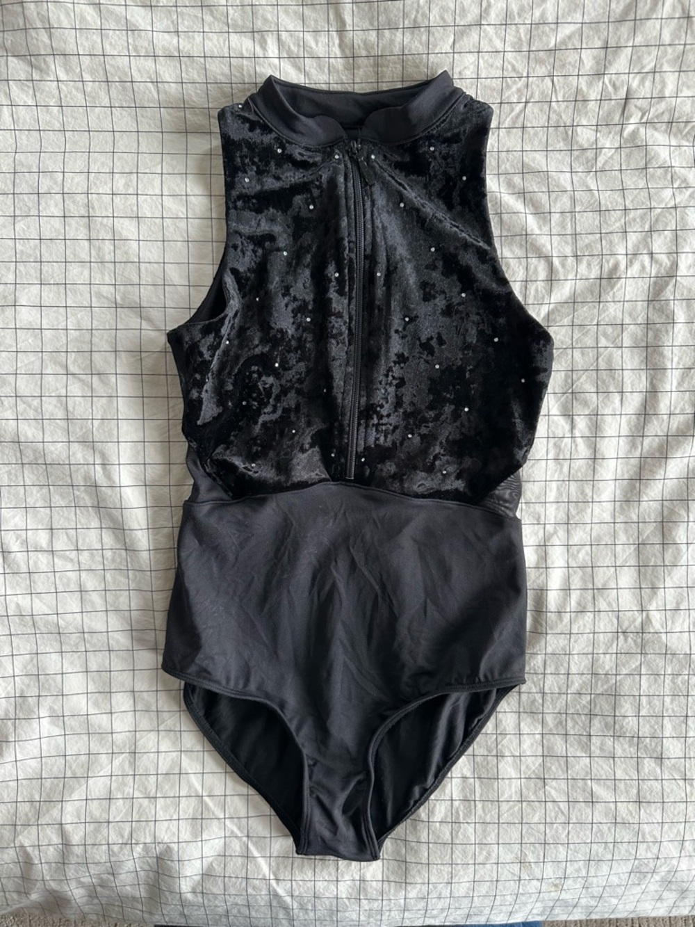 Girls' Bloch Velvet Leotard 12